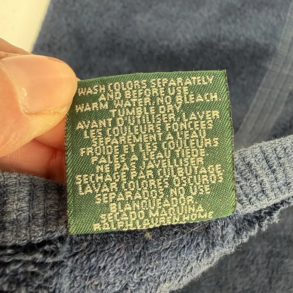 Vintage Lauren Ralph Lauren‎ LRL Polo Navy Dark Blue Hand Towel Supima Cotton